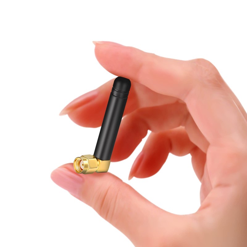 BINGFU 2.4GHz 5GHz 5.8GHz L-Shaped RP-SMA Small Wifi Antenna (2