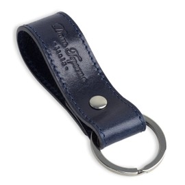 [Dom Teporna] Italy Genuine Italian Leather Key Ring Keychain Key Charm Belt 6 Colors, navy
