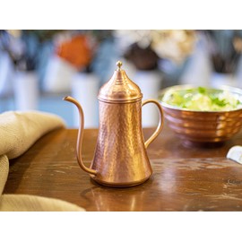 COPPER CONCEPT Copper Oil Dispenser for Kitchen, Handmade Olive Oil Dispenser Bottle, Real Copper, (10 Oz - 300 ml)