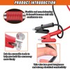 DUSCOKE 2PCS 14 AWG Double-Ended Alligator Clip Test Leads, 3.3ft/1m
