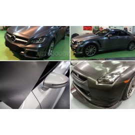 AUTOGOODY 84" x 60" Gray Brushed Aluminum Vinyl Film Wrap Sticker Decal Air Bubble Free