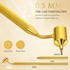 Gersoniel 4 Pcs 0. 5mm Detailing Fine Line Painting Pen