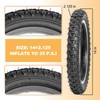 2-Pack Kids Bike Tires Set: Hycline 14x2.125 Inch (57-264 mm)