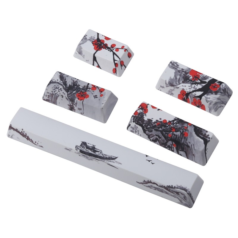 Wangjiang Plum Blossome Keycap Design Compatible with 61/64 for DIY