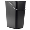 KADAX Lidless Bin with Movable Metal Handle, Robust Waste Bin,