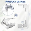 20 Pcs Wall Plate Spacer- Metal Flush Fit Device Leveling