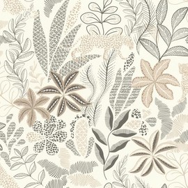 Rasch Alani Neutral Tropical Wallpaper, RH792911