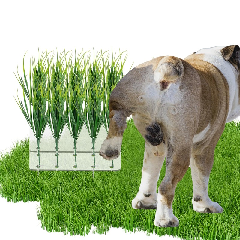 JoyHuaTrade 6 PCS Fake Grass Plants Pee Post, Reusable Washable