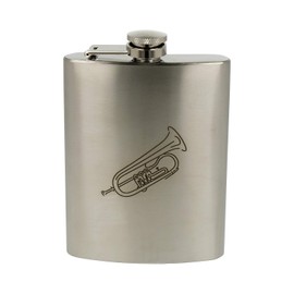 Hip Flask German Flugelhorn - Beautiful Gift for Musicians