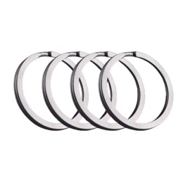 Sitpack OCTO Titanium Keyrings - Heavy Duty Split Rings for Keychains, Car Keys & EDC | 4 Pack Durable G5 Titanium Key Rings | Corrosion-Resistant, Beveled Edges for Easy Use | 1-Inch Key Rings