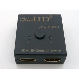 ViewHD HDMI Bi-Directional 2x1 or 1x2 A-B/AB Switch | Model: VHD-AB:3D