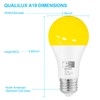 Qualilux Dusk to Dawn Bug Light Bulbs Outdoor, 1900K Amber