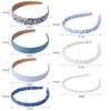 Sunolga 7 Pack Blue Headbands for Women Girls Non Slip