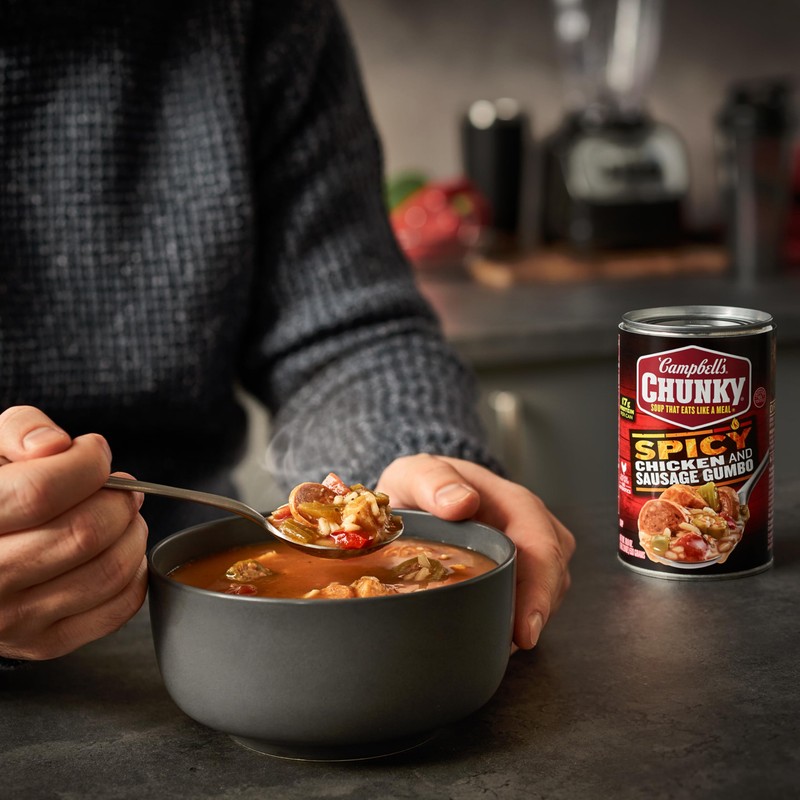 Campbell's Chunky Soup, Spicy Chicken and Sausage Gumbo, 18.8 oz