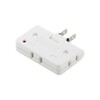 BUFFALO BSTAPD02WH Triple Power Strip with Lightning Surge Protection, White