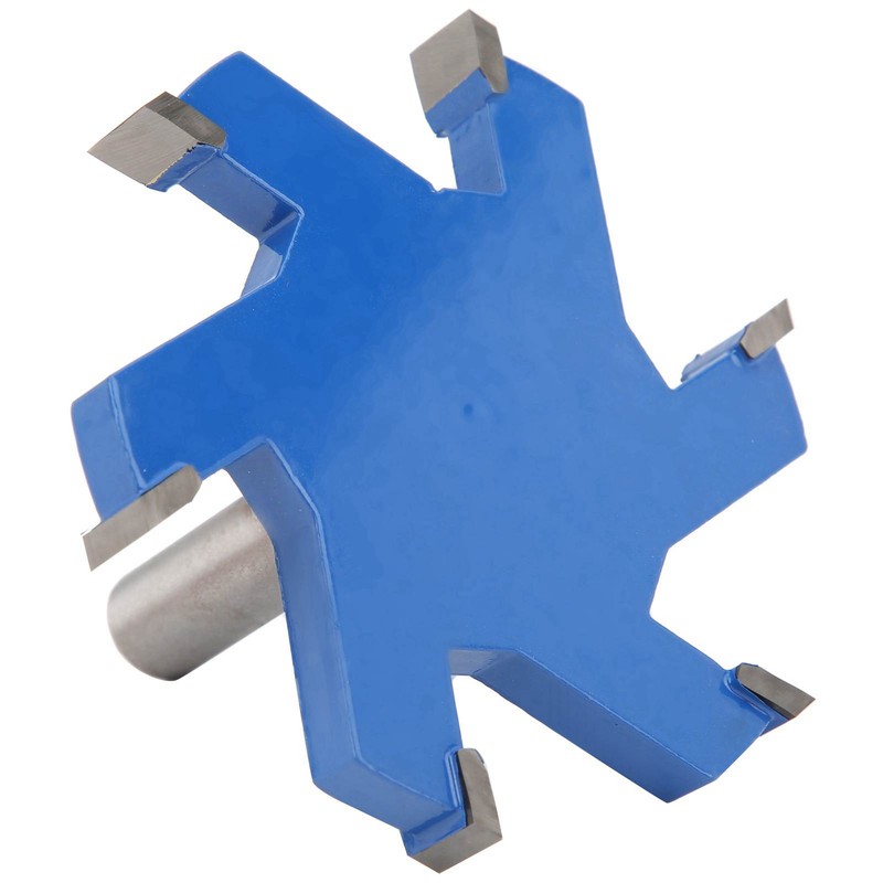 12mm Shank 6 Teeth TShaped Slotting Router Bit Woodworking Milling