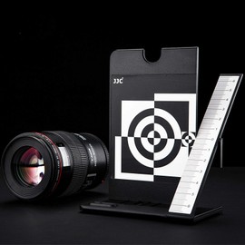 JJC Lens Calibration Pro Focus Measuring Board Auto Focus Adjustment Tool for Nikon D7500 D850 D810A D810 D800 Canon 5DM4 5DM3 5DM2 6D 6DM2 7D 7DM2 80D 70D 60D,1D Mark III IV, 1Ds Mark III, 1Dx Mark