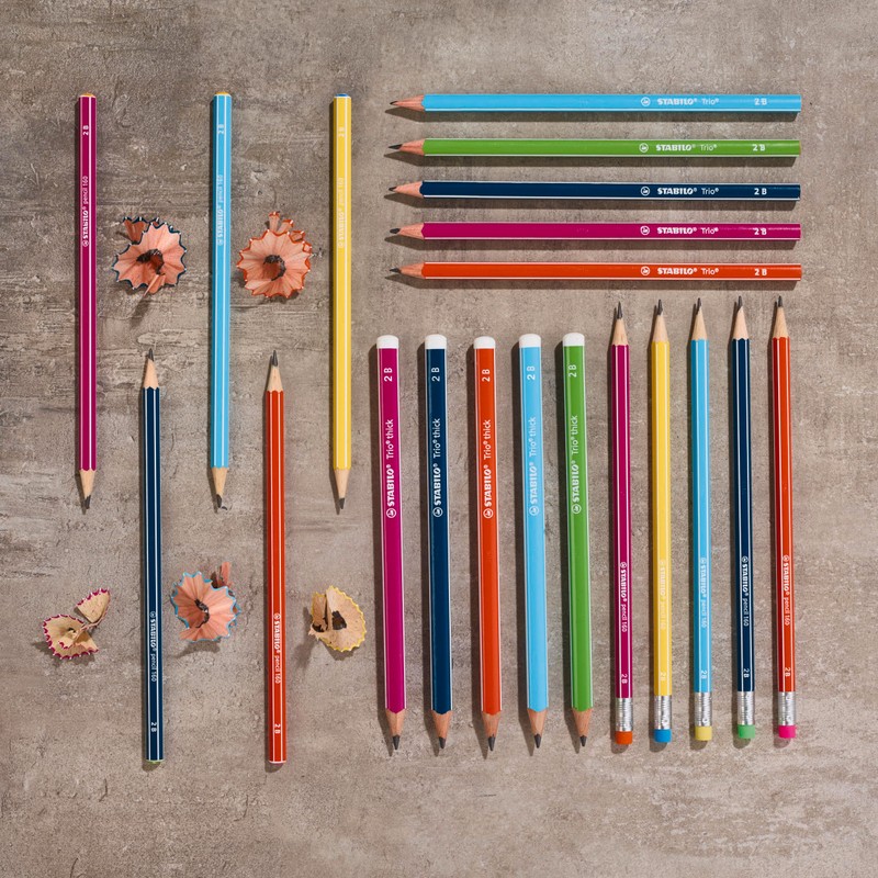 Graphite Pencil - STABILO pencil 160 - Blue - HB