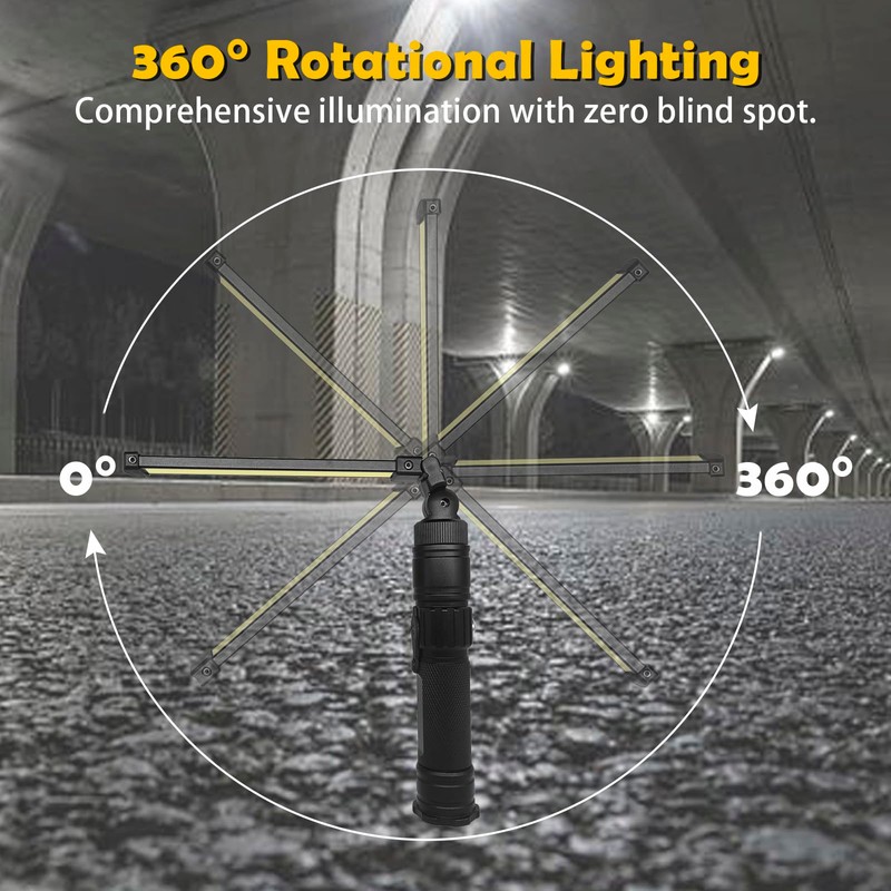 LED Rechargeable Work Light with 5 Selectable Lighting Modes, Featuring