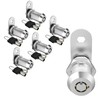5 Pack Cam Locks Keyed Alike, 1-1/8" Cabinet Locks with
