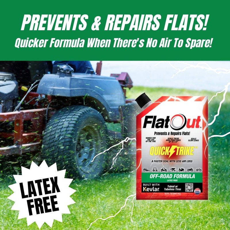 Flat Out QuickStrike Tire Sealant Off-Road Formula - Prevent Flat
