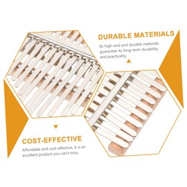 5 Sets Thumb Piano Accessories DIY Kits Thumb Pianos DIY 17 Keys Kalimba DIY Finger Piano Kit Handmade Kalimba Kit Thumb Piano Handmade Kit DIY Thumb Piano Accessories Pick