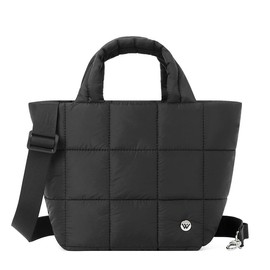 WESTBRONCO [Mother's Day] 【Small】Women Puffer Tote Quilted Crossbody Bag Purse Bags Women Handbag Gift For Mom Girl Springtok Durable Waterproof:_Black