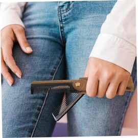 Healvian Beard Comb for Men Wooden Small Comb Portable Hair Brush Travel Essential