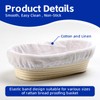 6pcs White Linen Liner Cloth Cover Fit 8" 9" 10"