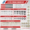61Pcs Thread Repair Kit, UNC, UNF & Metric Thread Chaser