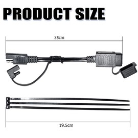 CGEAMDY SAE zu USB Adapter Kabel, Motorrad USB Ladegerät Kit, 5V 2.1A Wasserdicht Ladegerät für Motorrad, Fahrrad, ATV, Telefon, Kamera, GPS, Sportkamera, Universal