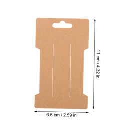 Baluue 100pcs Hair Bow Holder Display Cards for Barrettes Jewelry Organizers for Necklaces and Earrings for Jewelry Stores and Crafting