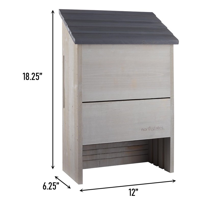 North States Large Outdoor Bat House and Nursery, 6. 5"