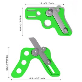 TorSor 2 Pack Edge Banding Trimmer with Snap-Off Blades Woodworking Edge Trimmer Hand Edge Bander Edgebanding Cutter Trimming Tool for Burrs Edge Corner Planer Wood Chamfering Fillet Scraper