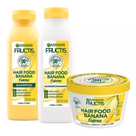 Garnier Kit Garnier Fructis Hair Food Banana Rutina Completa Pelo Débil Shampoo
