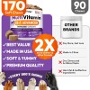 Dog Multivitamin Chewable Vitamins Supplements with Glucosamine 170 Chews