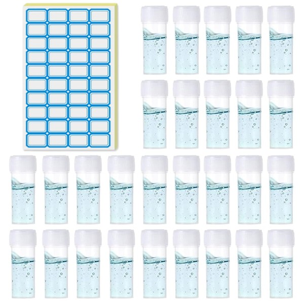 Pack of 100 5ml Plastic Cryo Tubes and 5 Sheets