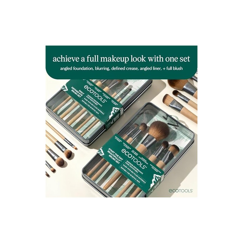 EcoTools, Start The Day Beautifully Kit, Set de Brochas para
