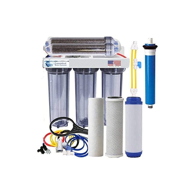 6 Stage RO/DI Aquarium/Reef System Clear Manual Flush Valve 150