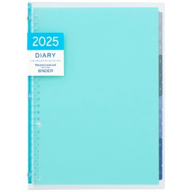 Maruman FD43-25-02 Planner, 2025 Schedule Book, Monthly, 26 Holes, B5, Blue, Begins January 2025