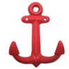 Wowser Nautical Cast Iron Ship Anchor Wall Hooks, 6 Inches,