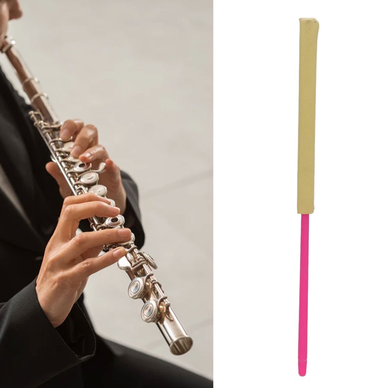 Flute Cleaning Rod Cloth Integrated Stick Tool Woodwind Musical Instrument