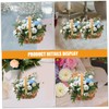 Ciieeo Pcs Hand Woven Rattan Flower Baskets Cane Handles Miniature