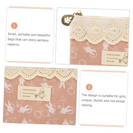 Healeved 10pcs Reusable Period Pouch Stylish Storage Bags for Sanitary Napkins Lovely Portable Holders for Travel Essentials Multi-Function Organizer for Girls Delicate Design for Everyday