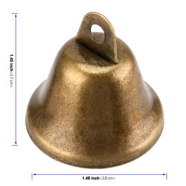 KOHAND 60 PCS Bronze Jingle Bells 38mm, Mini Hanging Bells, Bronze Cow Bells for Hanging DIY Crafts, Decorations, Home, Christmas, Weddings, Wind Chimes