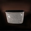 Baceyong Diamond Car Trash Can Creative Personality Hanging Diamante Trash