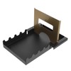 Outanaya Stainless Steel Kitchen Countertop Pot Lid Organizer Rack Spoon