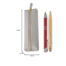 XIANFANG PU Leather Organizer Bag: Stylish Zippered Cosmetic and Office Accessory Case for Women and Men - Perfect for Handbag and Travel, B, Simple