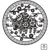 clothinx Chinese Zodiac Signs Fabric Bag with Selection, Buffalo Red