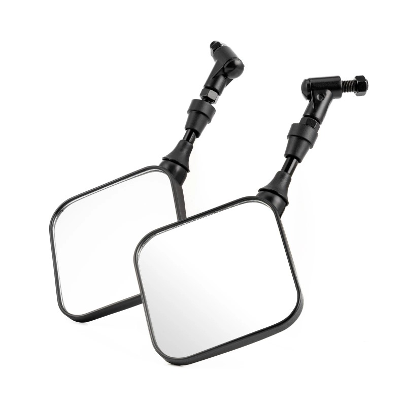 TWOM Black Dual Sport Motorcycle Side Mirrors For Suzuki DR200